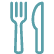 Fork and knife icon