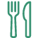 Fork and knife icon.